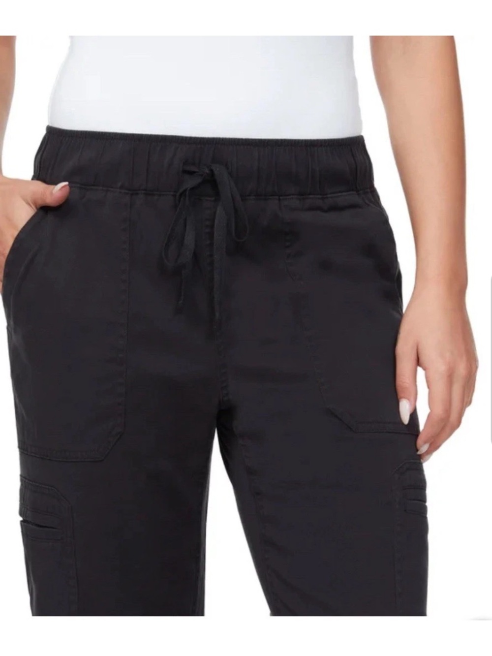 Buffalo Women's Cargo Tencel Pant Sz: M Black - Picture 6 of 10